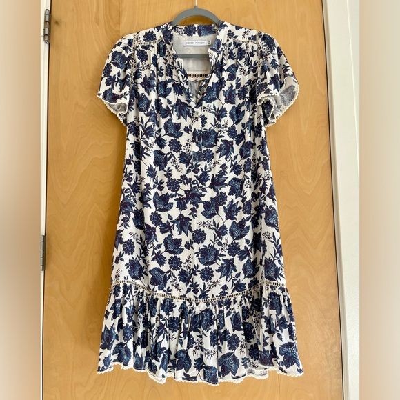 Rebecca Minkoff Natalia Blue & White Print Mini Dress - Picture 6 of 11